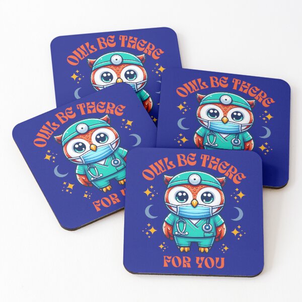Item preview, Owlsome Owl be there for you Night shift Caring Nurse Life designed and sold by MorningTeeNmore.