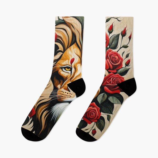 Item preview, Lion with Roses designed and sold by JackFreestone.