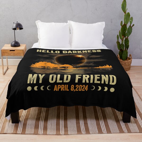 Item preview, Hello Darkness My Friend Solar Eclipse April 8 2024 Funny designed and sold by DaireShitrig.