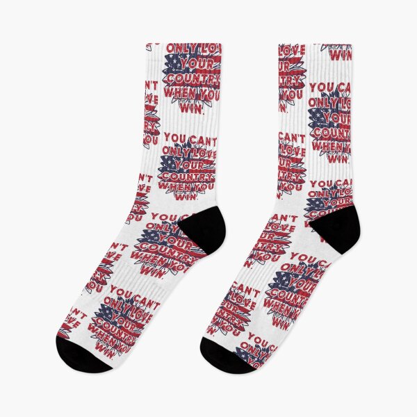 Item preview, You can't only love your country when you win: With red, white and blue stars and stripes sunflower. designed and sold by JoyOfHopeStore.