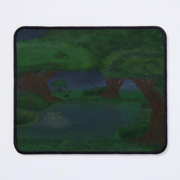 Item preview, trees in a night sky at a small pond designed and sold by StarLassitude.