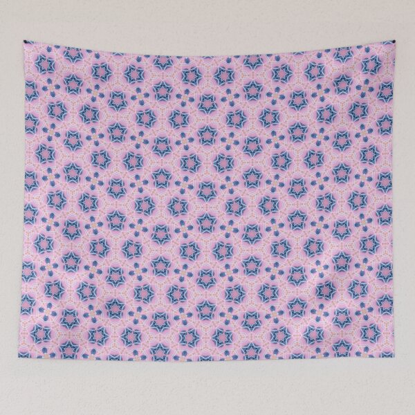Item preview, Playful Pink & Blue Waves designed and sold by purrfect pattern.