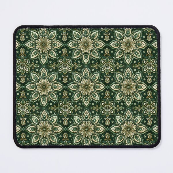 Item preview, Green Paisley Mandala Background Pattern designed and sold by Pati-Design.