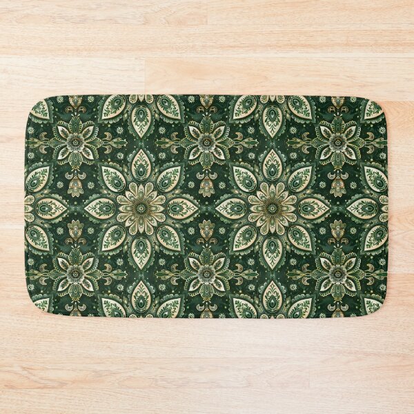 Item preview, Green Paisley Mandala Background Pattern designed and sold by Pati-Design.