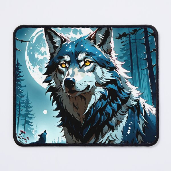Item preview, Wolf and the moon designed and sold by BansheeTales.