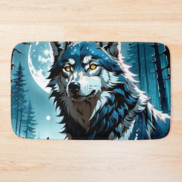 Item preview, Wolf and the moon designed and sold by BansheeTales.
