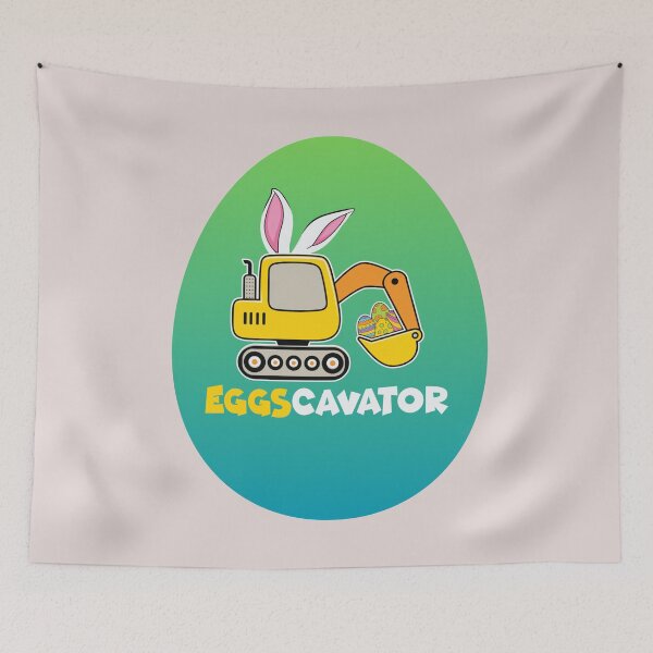 Item preview, EggsCavator, Easter, Bunny, Eggs, Rabbit, Excavator, Eggs Cavator designed and sold by Cerulean-Shop.