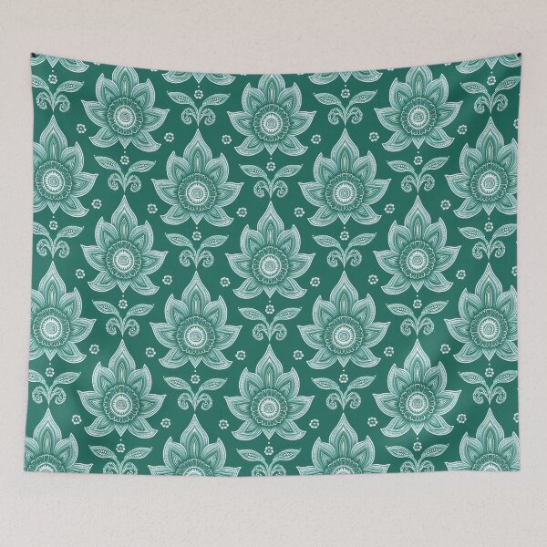 Item preview, Green Paisley Background Pattern designed and sold by Pati-Design.