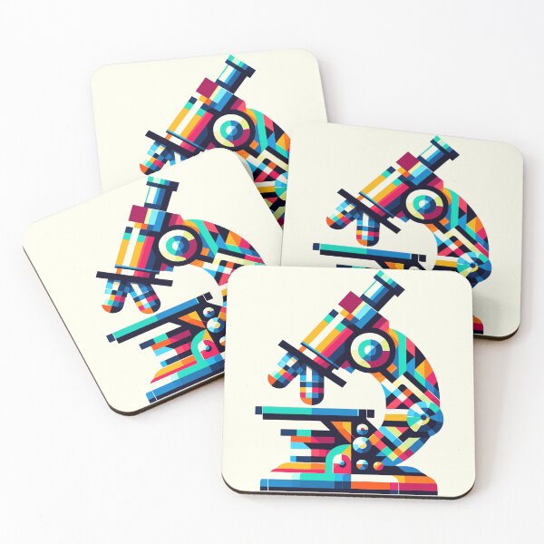 Item preview, Vibrant Science Microscope: Artistic Laboratory Tool designed and sold by Amanda-S-Olsen.