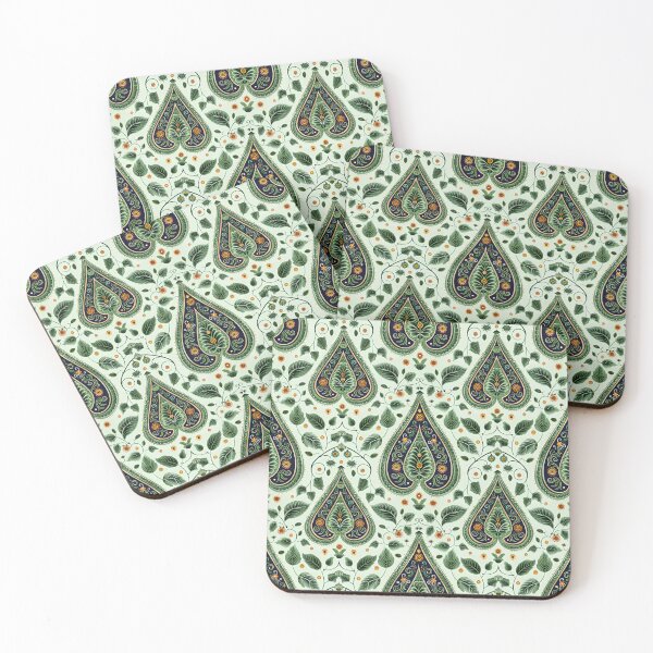 Item preview, Green Paisley Background Pattern designed and sold by Pati-Design.