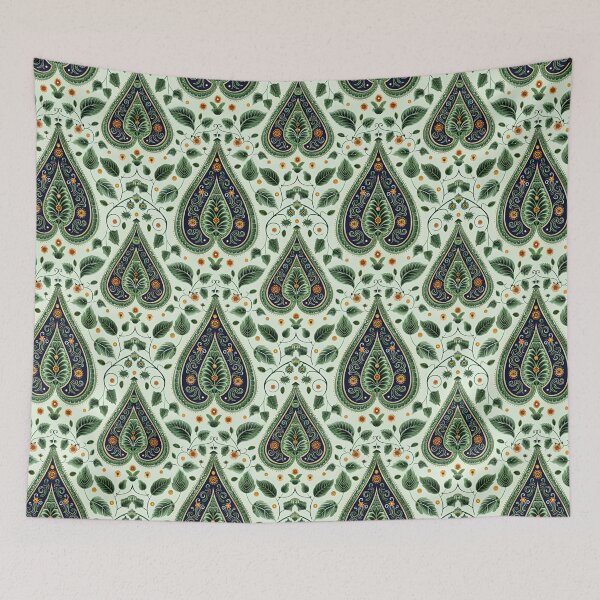 Item preview, Green Paisley Background Pattern designed and sold by Pati-Design.