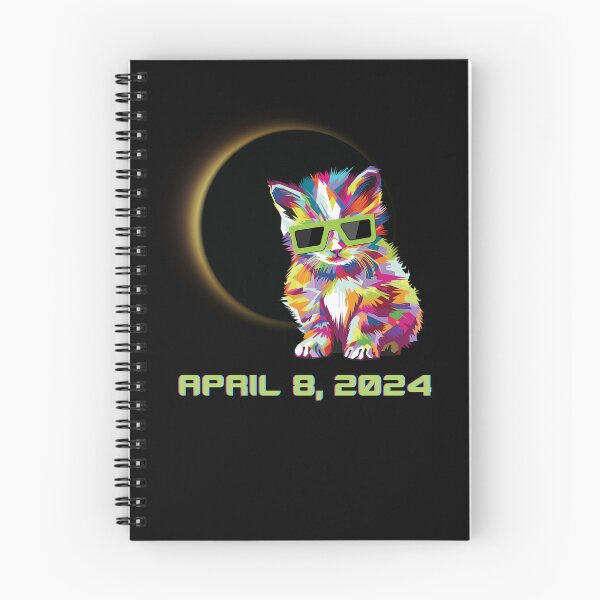 Item preview, Cat Wearing Solar Eclipse Glasses, Total Solar Eclipse April 8, 2024 designed and sold by GPODdesign.