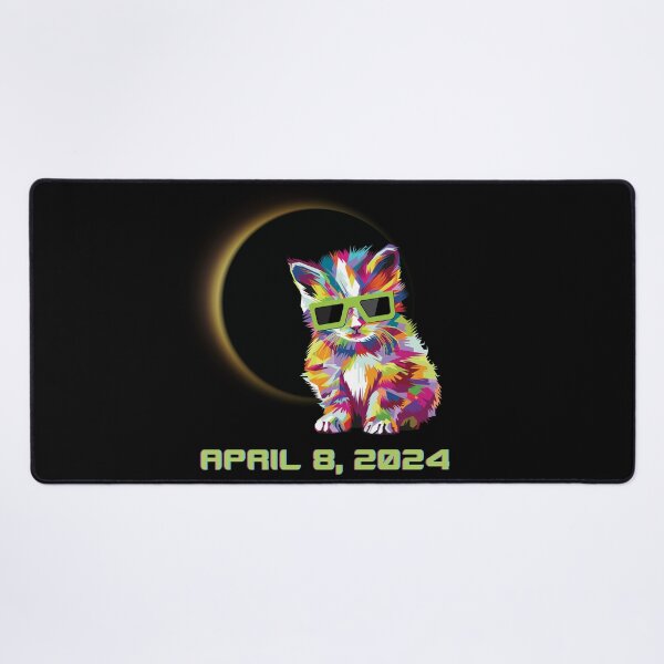 Item preview, Cat Wearing Solar Eclipse Glasses, Total Solar Eclipse April 8, 2024 designed and sold by GPODdesign.