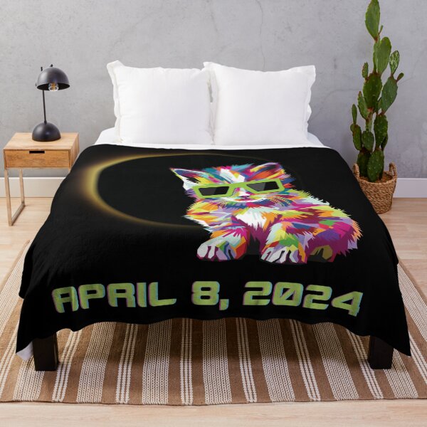 Item preview, Cat Wearing Solar Eclipse Glasses, Total Solar Eclipse April 8, 2024 designed and sold by GPODdesign.
