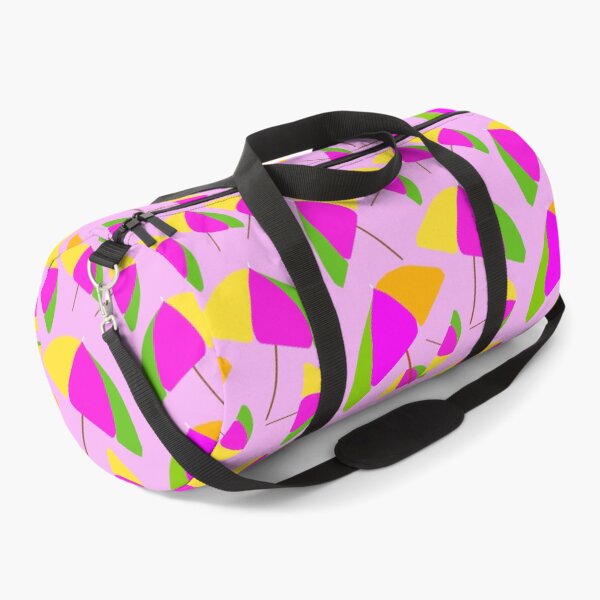 Item preview, Copy of Colorful beach Umbrellas - Hand-drawn Repeating Pattern on Pink Background hex code #02b9ed designed and sold by Victoria Rose.