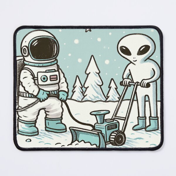 Item preview, Snow Blower Collaboration of Astronaut and Alien designed and sold by zzz888.