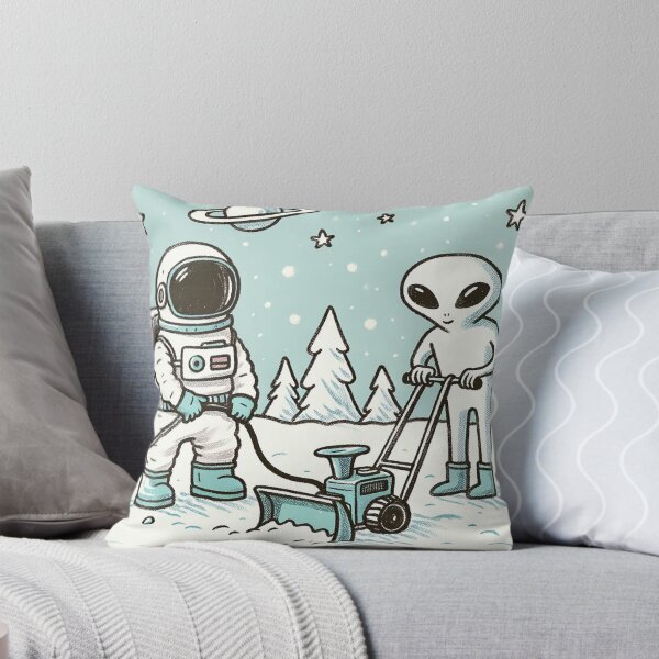 Item preview, Snow Blower Collaboration of Astronaut and Alien designed and sold by zzz888.