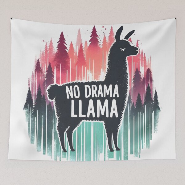 Item preview, drama, llama, groovy designed and sold by TrueArtVibes.