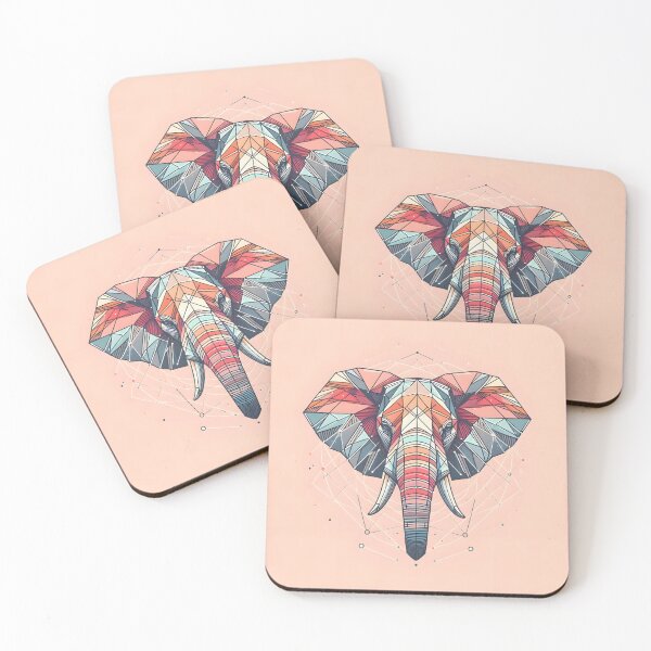 Item preview, Pastel Majesty 2: The Geometric Bull-Elephant designed and sold by DiscoGypsyFish.