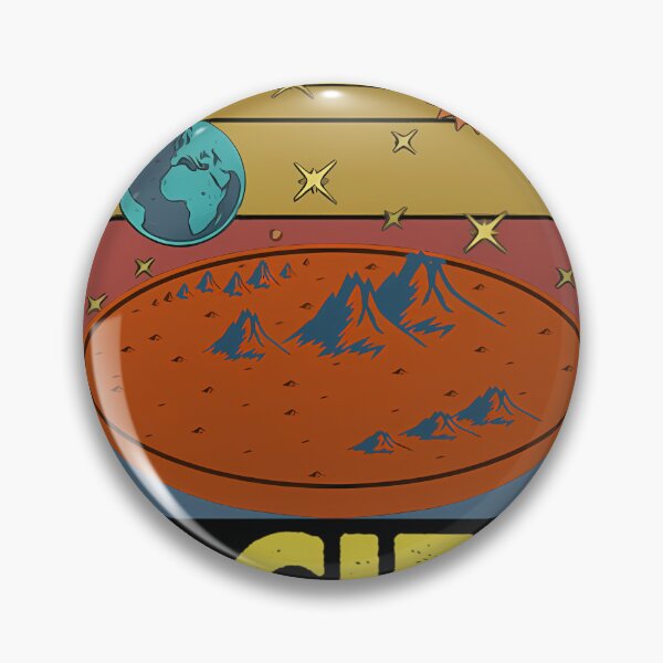 Item preview, Classic Flat Mars Society 2021 Vintage Retro designed and sold by SaraMBrewer.