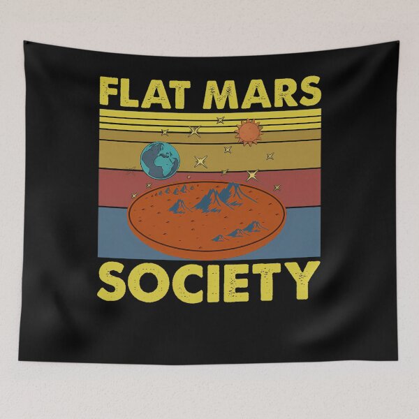 Item preview, Classic Flat Mars Society 2021 Vintage Retro designed and sold by SaraMBrewer.