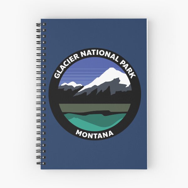 Item preview, Glacier National Park Badge Landscape designed and sold by SUPERHERON.