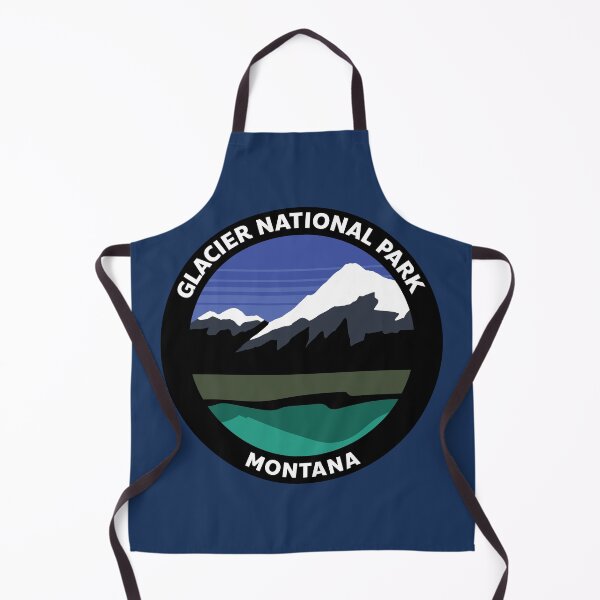 Item preview, Glacier National Park Badge Landscape designed and sold by SUPERHERON.