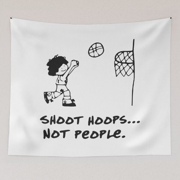 Item preview, shoot Hoops Not People designed and sold by Roymeehan99.