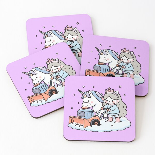 Item preview, Snow Blower Adventure of Unicorn and Little Princess designed and sold by zzz888.