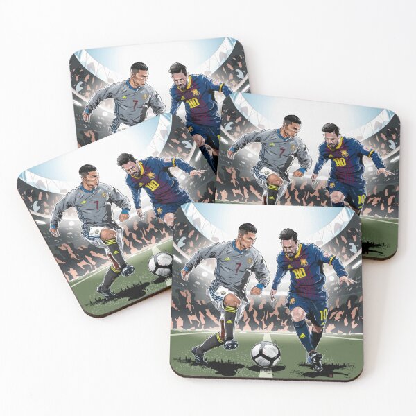 Item preview, Cristiano Ronaldo vs Lionel Messi ai art designed and sold by art cafe.