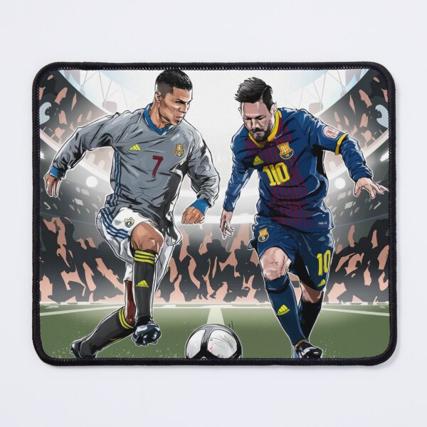 Item preview, Cristiano Ronaldo vs Lionel Messi ai art designed and sold by art cafe.