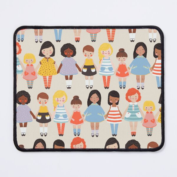 Item preview, WOMENS DAY GIRLS RULE THE WORLD FEMALE EMPOWERMENT PATTERN designed and sold by THE PRINTED SQUARE STUDIO.