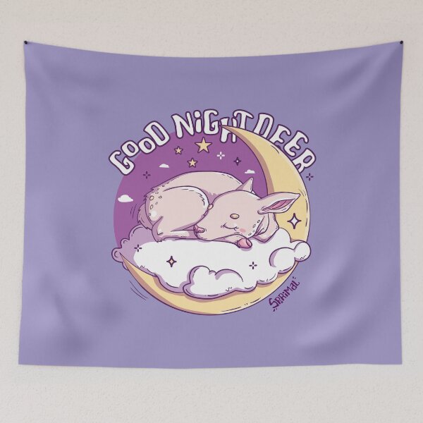 Item preview, Good Night Deer - Dreamy Slumber Illustration designed and sold by SPIRIMAL.