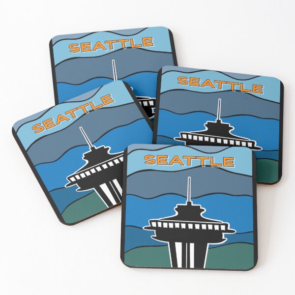 Item preview, Bold Abstract Silhouette of the Seattle Space Needle designed and sold by Kreativechaos.