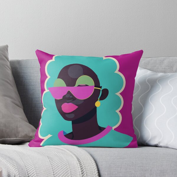 Item preview, 80s popart black girl, vibrant colors, face only2 designed and sold by ericrautenbach.