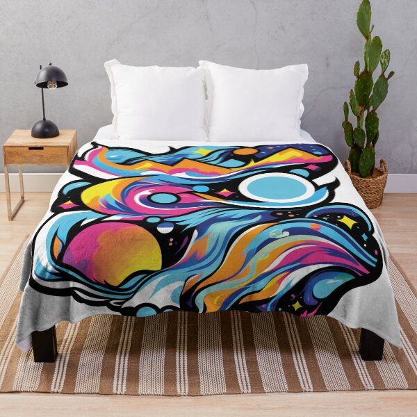 Item preview, Colorful mountains and stars fantasy art designed and sold by Ink-Kreativ.