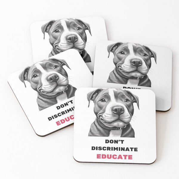 Item preview, Pitbull Don't Discriminate Educate designed and sold by Pitbulls.org Dogs For Smart People.