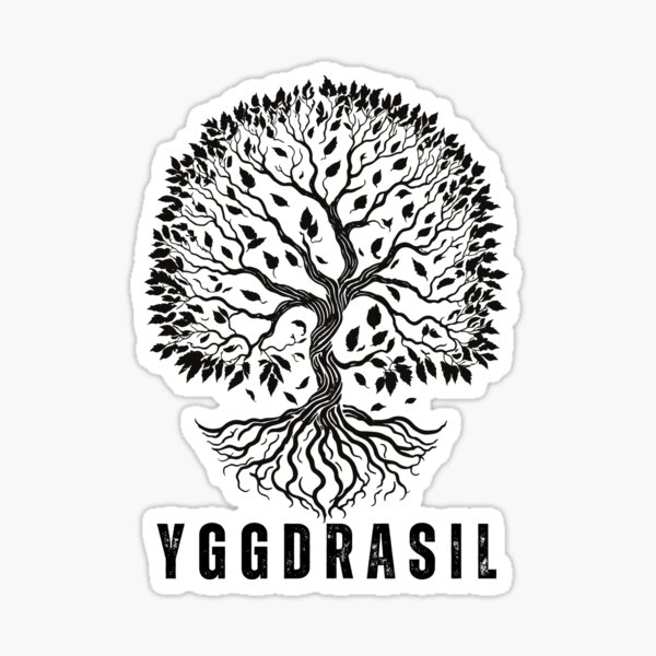 Item preview, Yggdrasil the world tree Nordic viking mythology designed and sold by Lady-Frost.
