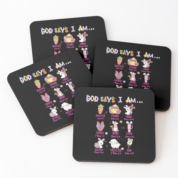 Item preview, God Says I Am Easter Bible Quotes designed and sold by my-green-gecko.