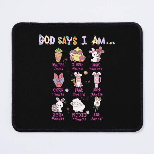 Item preview, God Says I Am Easter Bible Quotes designed and sold by my-green-gecko.