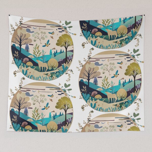 Item preview, a nature-inspired t-shirt design featuring serene landscapes and wildlife, a soft color palette and intricate details to capture the beauty of the outdoors designed and sold by ericrautenbach.
