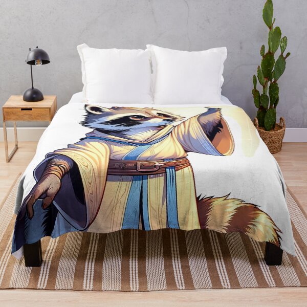 Item preview, Raccoon Sunwhisperer: Summoner of the Morning Light designed and sold by nikkolaus.