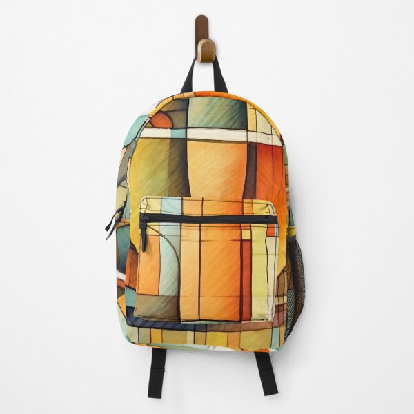 Item preview, symbols of coffee painted in cubist's watercolor style 1 designed and sold by FlaskLab.
