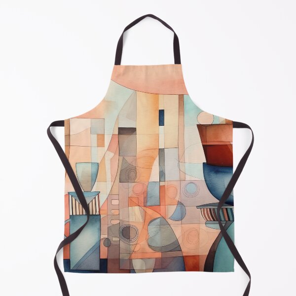 Item preview, symbols of coffee painted in cubist's watercolor style 3 designed and sold by FlaskLab.