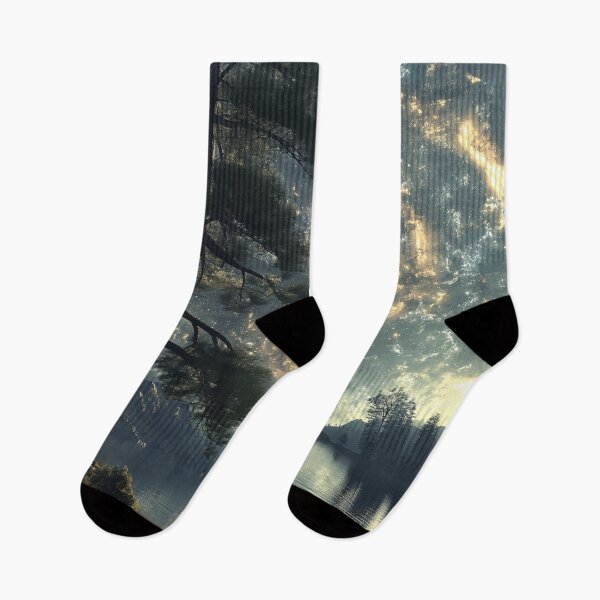 Item preview, Galactic Wilderness Reflection Art Print designed and sold by EmilyFNM3D.