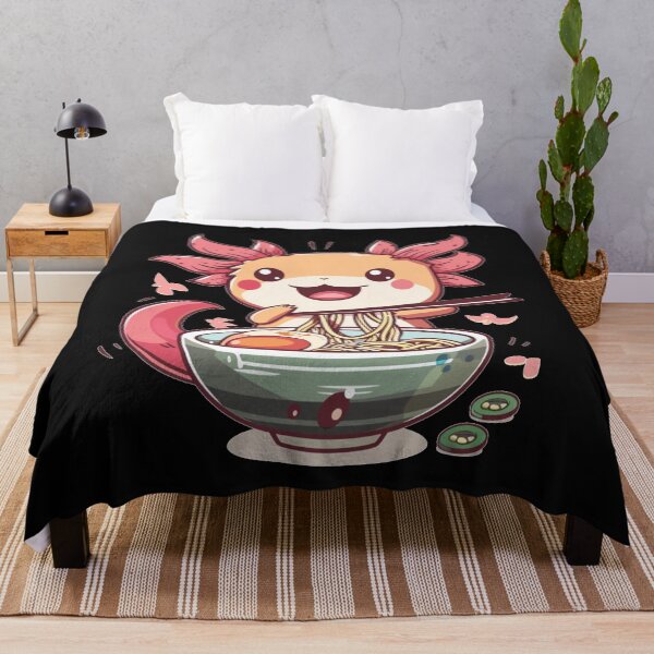 Item preview, Cute axolotl love ramen designed and sold by MilkyBerryShop.