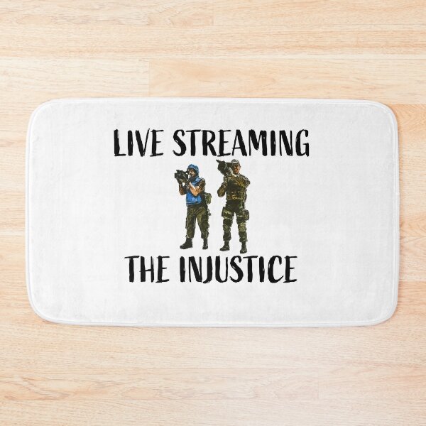 Item preview, Live streaming the injustice designed and sold by TimConstable.