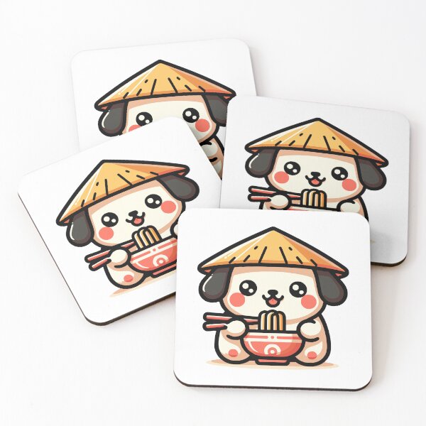 Item preview, Dog Eating Ramen designed and sold by PeelZinc.