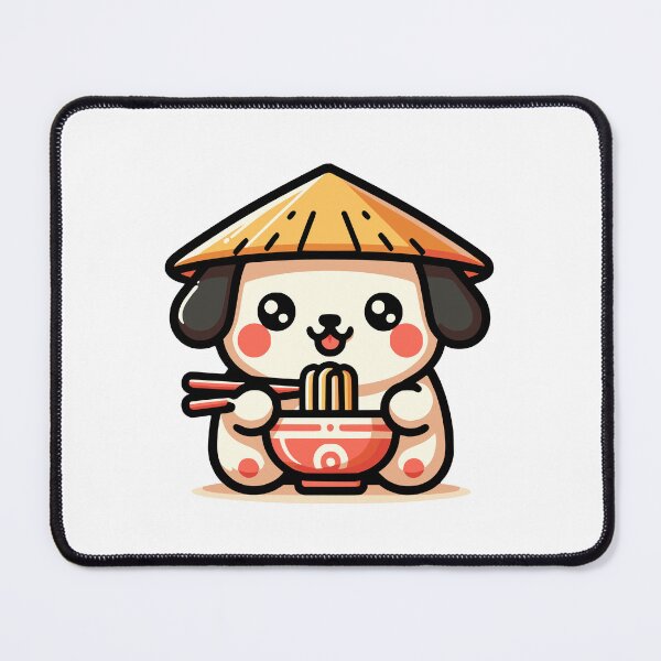 Item preview, Dog Eating Ramen designed and sold by PeelZinc.