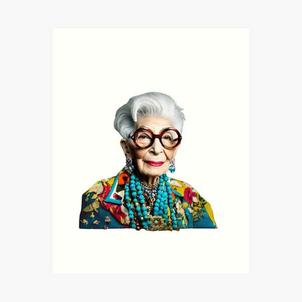 Aperçu de l'œuvre Iris Apfel créée et vendue par leenasobky14.